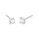 Pendientes Dormilonas de oro blanco de 18 Kt con diamantes de 0,10 a 1,06 ct