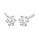 Pendientes Dormilonas de oro blanco de 18 Kt con diamantes de 0,10 a 2,06 ct