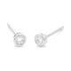 Pendientes Dormilonas de oro blanco de 18 Kt con diamantes de 0,05 a 1,06 ct