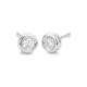 Pendientes Dormilonas de oro blanco de 18 Kt con diamantes de 0,05 a 1,06 ct