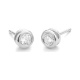 Pendientes Dormilonas de oro blanco de 18 Kt con diamantes de 0,05 a 1,06 ct