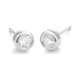 Pendientes Dormilonas de oro blanco de 18 Kt con diamantes de 0,05 a 1,06 ct