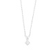 Colgante Solitario de oro blanco de 18 Kt con diamante de 0,10 a 0,25 ct