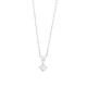 Colgante Solitario de oro blanco de 18 Kt con diamante de 0,10 a 0,25 ct