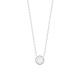 Colgante Solitario de oro blanco de 18 Kt con diamante de 0,05 a 0,53 ct