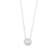Colgante Solitario de oro blanco de 18 Kt con diamante de 0,05 a 0,53 ct