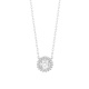 Colgante Solitario de oro blanco de 18 Kt con diamantes de 0,36 a 0,88 ct