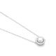 Colgante Solitario de oro blanco de 18 Kt con diamantes de 0,36 a 0,88 ct