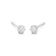 Pendientes Dormilonas de oro blanco de 18 Kt con diamantes de 0,15 a 2,00 ct
