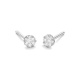 Pendientes Dormilonas de oro blanco de 18 Kt con diamantes de 0,15 a 2,00 ct