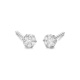 Pendientes Dormilonas de oro blanco de 18 Kt con diamantes de 0,15 a 2,00 ct