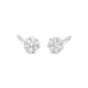 Pendientes Dormilonas de oro blanco de 18 Kt con diamantes de 0,15 a 2,00 ct