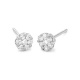Pendientes Dormilonas de oro blanco de 18 Kt con diamantes de 0,15 a 2,00 ct