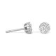 Pendientes Dormilonas de oro blanco de 18 Kt con diamantes de 0,15 a 2,00 ct
