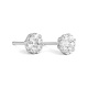 Pendientes Dormilonas de oro blanco de 18 Kt con diamantes de 0,15 a 2,00 ct