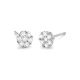 Pendientes Dormilonas de oro blanco de 18 Kt con diamantes de 0,15 a 2,00 ct