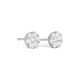 Pendientes Dormilonas de oro blanco de 18 Kt con diamantes de 0,15 a 2,00 ct