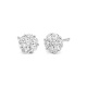 Pendientes Dormilonas de oro blanco de 18 Kt con diamantes de 0,15 a 2,00 ct