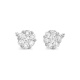 Pendientes Dormilonas de oro blanco de 18 Kt con diamantes de 0,15 a 2,00 ct