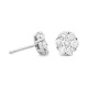 Pendientes Dormilonas de oro blanco de 18 Kt con diamantes de 0,15 a 2,00 ct