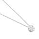 Colgante Solitario de oro blanco de 18 Kt con diamantes de 0,10 a 1,00 ct