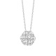 Colgante Solitario de oro blanco de 18 Kt con diamantes de 0,10 a 1,00 ct