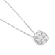 Colgante Solitario de oro blanco de 18 Kt con diamantes de 0,10 a 1,00 ct