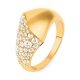 Anillo Pavé de oro amarillo de 18 Kt con diamantes de 0,85 ct