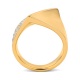 Anillo Pavé de oro amarillo de 18 Kt con diamantes de 1,30 ct