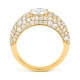 Anillo de oro amarillo de 18 Kt con diamantes de 2,90 ct