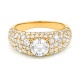 Anillo de oro amarillo de 18 Kt con diamantes de 2,90 ct