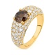 Anillo de oro amarillo de 18 Kt con diamantes de 3,35 ct