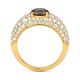 Anillo de oro amarillo de 18 Kt con diamantes de 3,35 ct