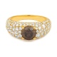 Anillo de oro amarillo de 18 Kt con diamantes de 3,35 ct