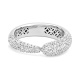 Anillo Pavé de oro blanco de 18 Kt con diamantes de 0,95 ct