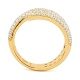 Anillo Pavé de oro amarillo de 18 Kt con diamantes de 1,09 ct