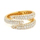 Anillo Pavé de oro amarillo de 18 Kt con diamantes de 1,09 ct