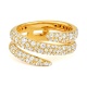 Anillo Pavé de oro amarillo de 18 Kt con diamantes de 1,05 ct