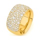 Anillo Media alianza de oro amarillo de 18 Kt con diamantes de 2,30 ct