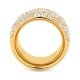 Anillo Media alianza de oro amarillo de 18 Kt con diamantes de 2,30 ct