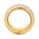 Anillo Media alianza de oro amarillo de 18 Kt con diamantes de 1,90 ct