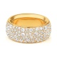 Anillo Media alianza de oro amarillo de 18 Kt con diamantes de 1,90 ct