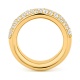 Anillo Media alianza de oro amarillo de 18 Kt con diamantes de 1,25 ct
