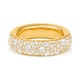 Anillo Media alianza de oro amarillo de 18 Kt con diamantes de 1,25 ct