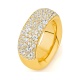 Anillo Media alianza de oro amarillo de 18 Kt con diamantes de 2,10 ct