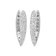 Pendientes Criollas de oro blanco de 18 Kt con diamantes de 2,10 ct