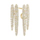 Pendientes Largos de oro amarillo de 18 Kt con diamantes de 1,95 ct