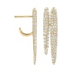 Pendientes Largos de oro amarillo de 18 Kt con diamantes de 1,95 ct