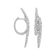 Pendientes Criollas de oro blanco de 18 Kt con diamantes de 2,30 ct