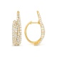 Pendientes Criollas de oro amarillo de 18 Kt con diamantes de 1,84 ct